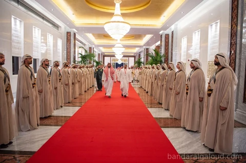 سمو سيدي ولي العهد يغادر دولة الإمارات العربية المتحدة