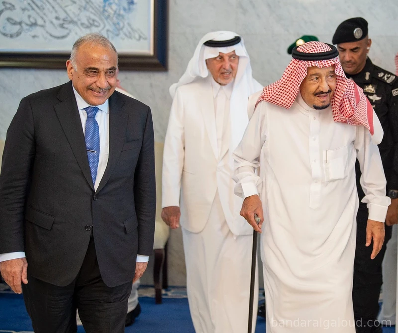 سيدي خادم الحرمين الشريفين يستقبل رئيس وزراء جمهورية العراق - صورة 2