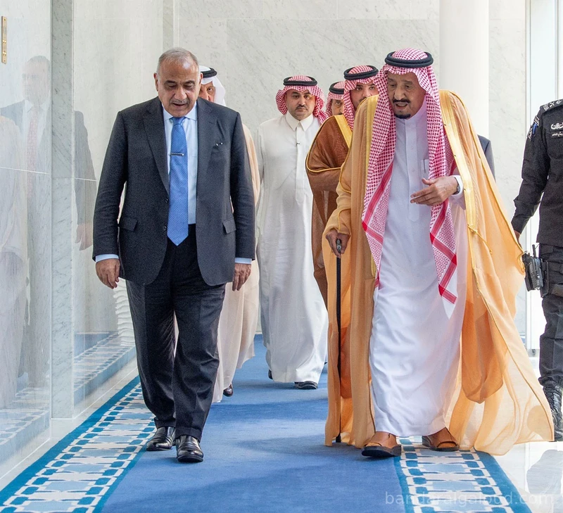 سيدي خادم الحرمين الشريفين يستقبل رئيس وزراء جمهورية العراق - صورة 3