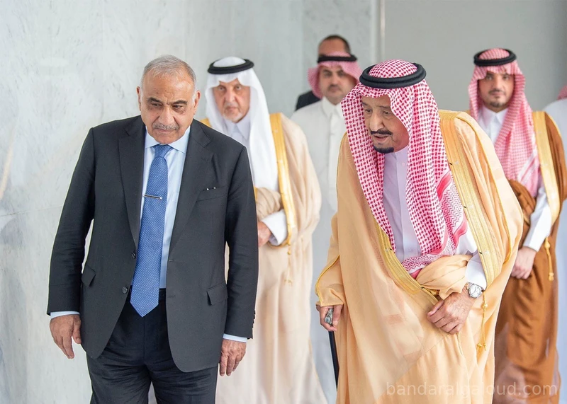 سيدي خادم الحرمين الشريفين يستقبل رئيس وزراء جمهورية العراق - صورة 4