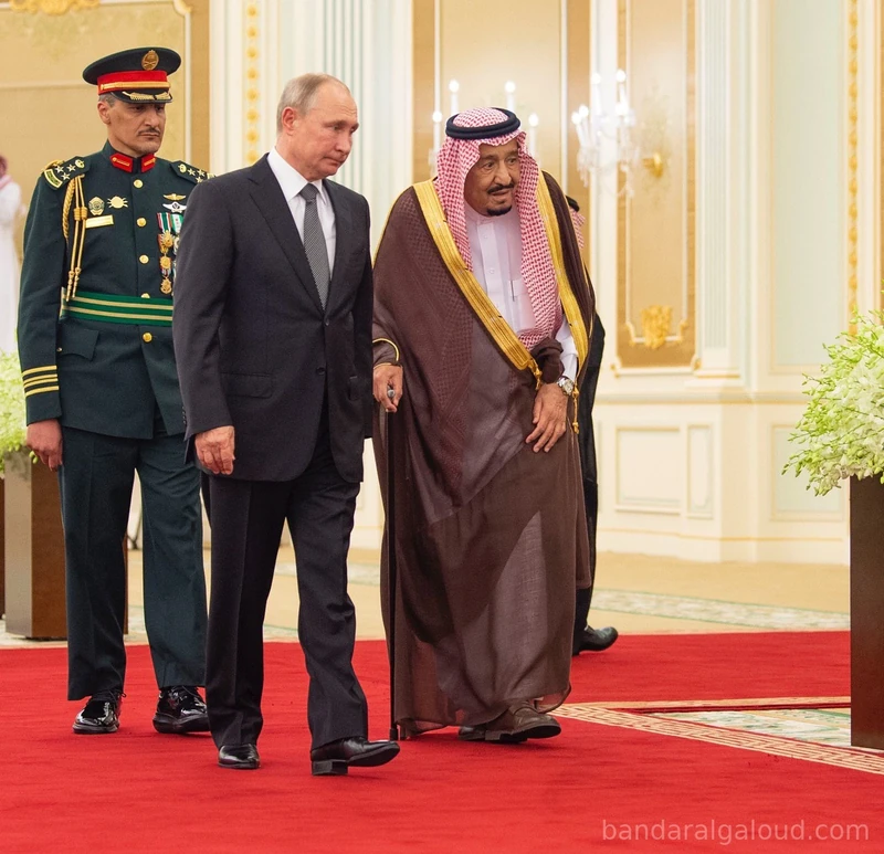 سيدي خادم الحرمين الشريفين وفخامة الرئيس الروسي في قصر اليمامة - صورة 11