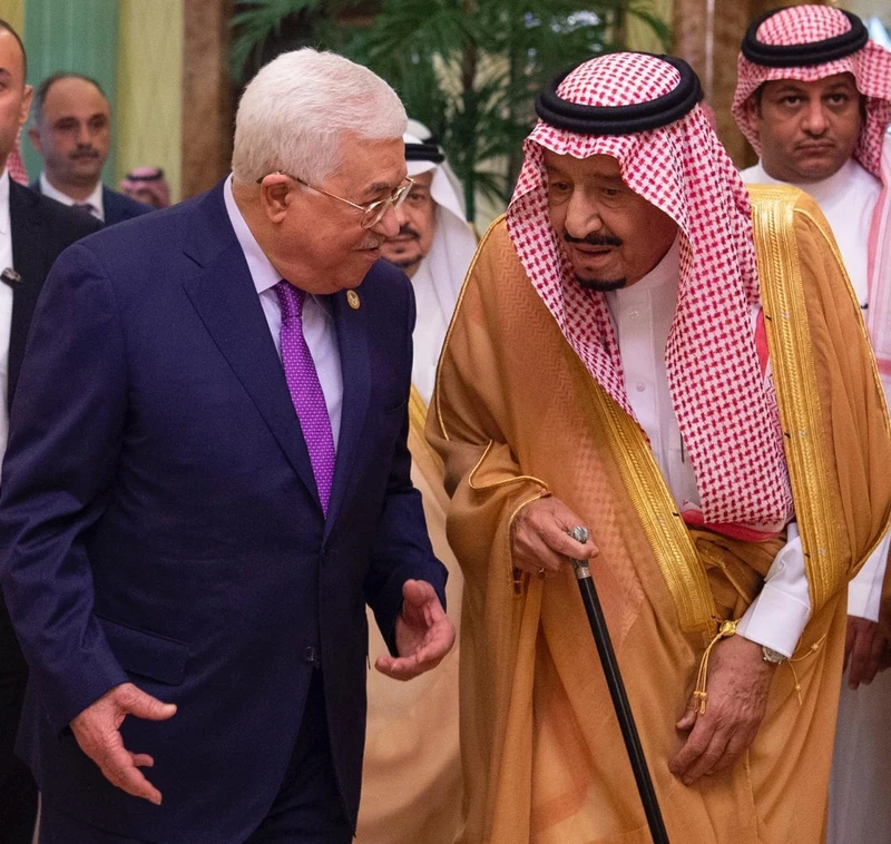 سيدي خادم الحرمين الشريفين يستقبل رئيس دولة فلسطين - صورة 10