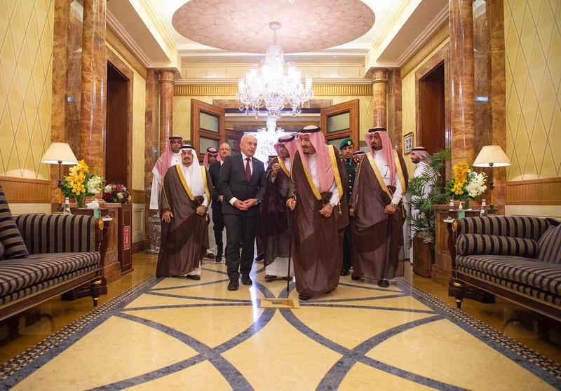 سيدي خادم الحرمين الشريفين يستقبل رئيس الاتحاد السويسري - صورة 10