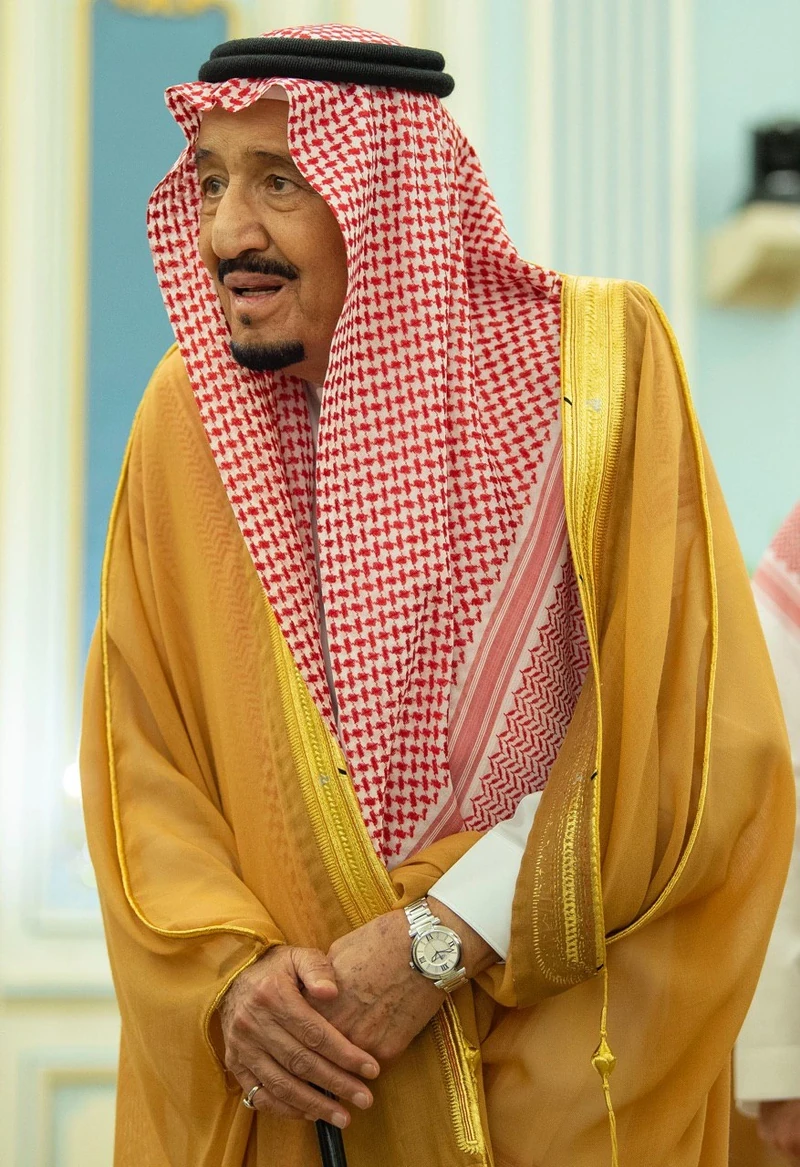 سيدي خادم الحرمين الشريفين خلال استقباله رئيسة جمهورية سنغافورة - صورة 3