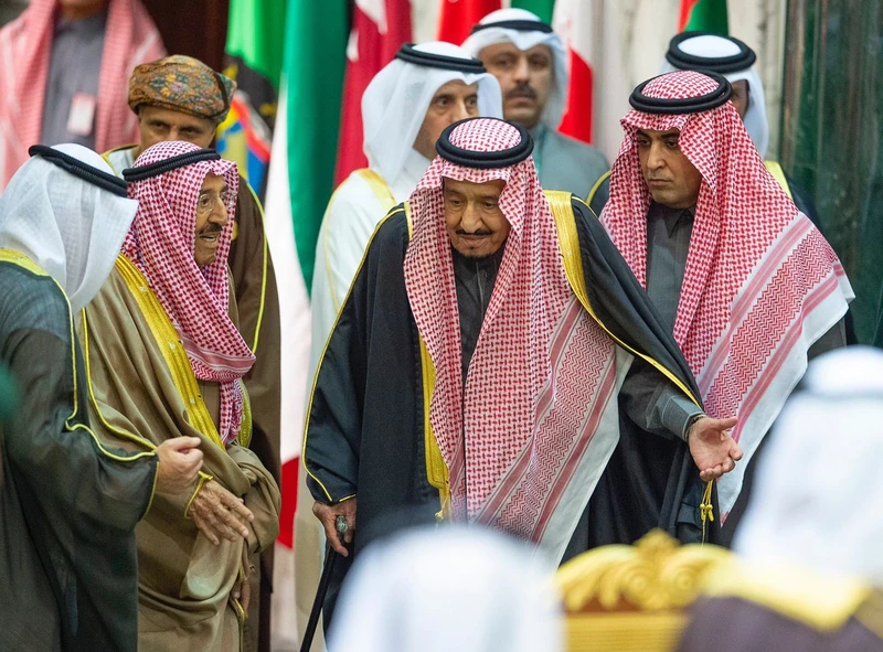 سيدي خادم الحرمين الشريفين يستقبل قادة دول مجلس التعاون - صورة 13