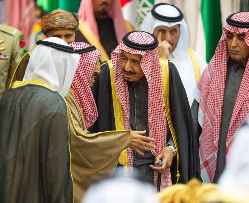 سيدي خادم الحرمين الشريفين يستقبل قادة دول مجلس التعاون - صورة 15