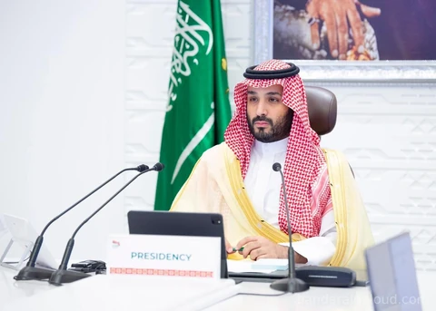 ولي العهد يرأس الجلسة الثانية لقمة العشرين