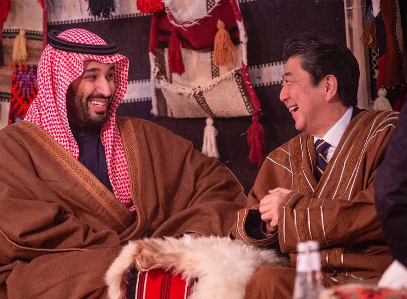 سمو سيدي ولي العهد يلتقي رئيس وزراء اليابان - صورة 10