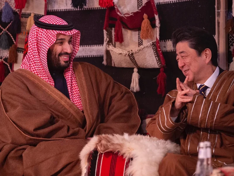 سمو سيدي ولي العهد يلتقي رئيس وزراء اليابان - صورة 11