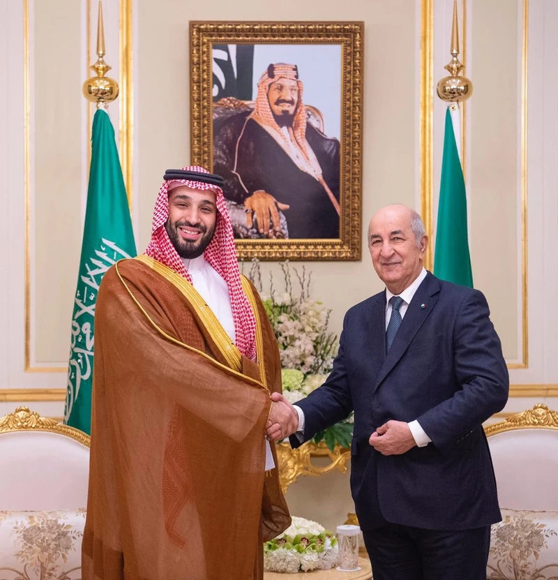 سمو سيدي ولي العهد يجتمع مع رئيس الجمهورية الجزائرية - صورة 3