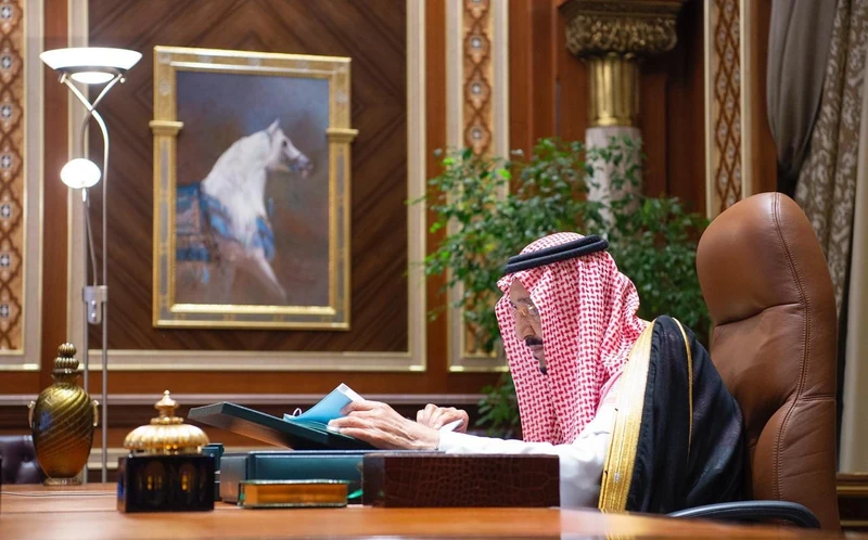 سيدي خادم الحرمين الشريفين يرأس جلسة مجلس الوزراء عبر الاتصال المرئي - صورة 5