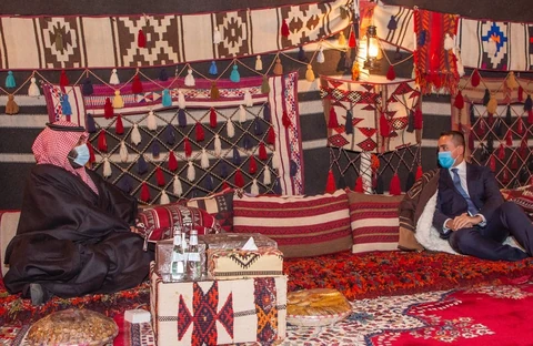 سمو سيدي ولي العهد يلتقي وزير الخارجية الإيطالي