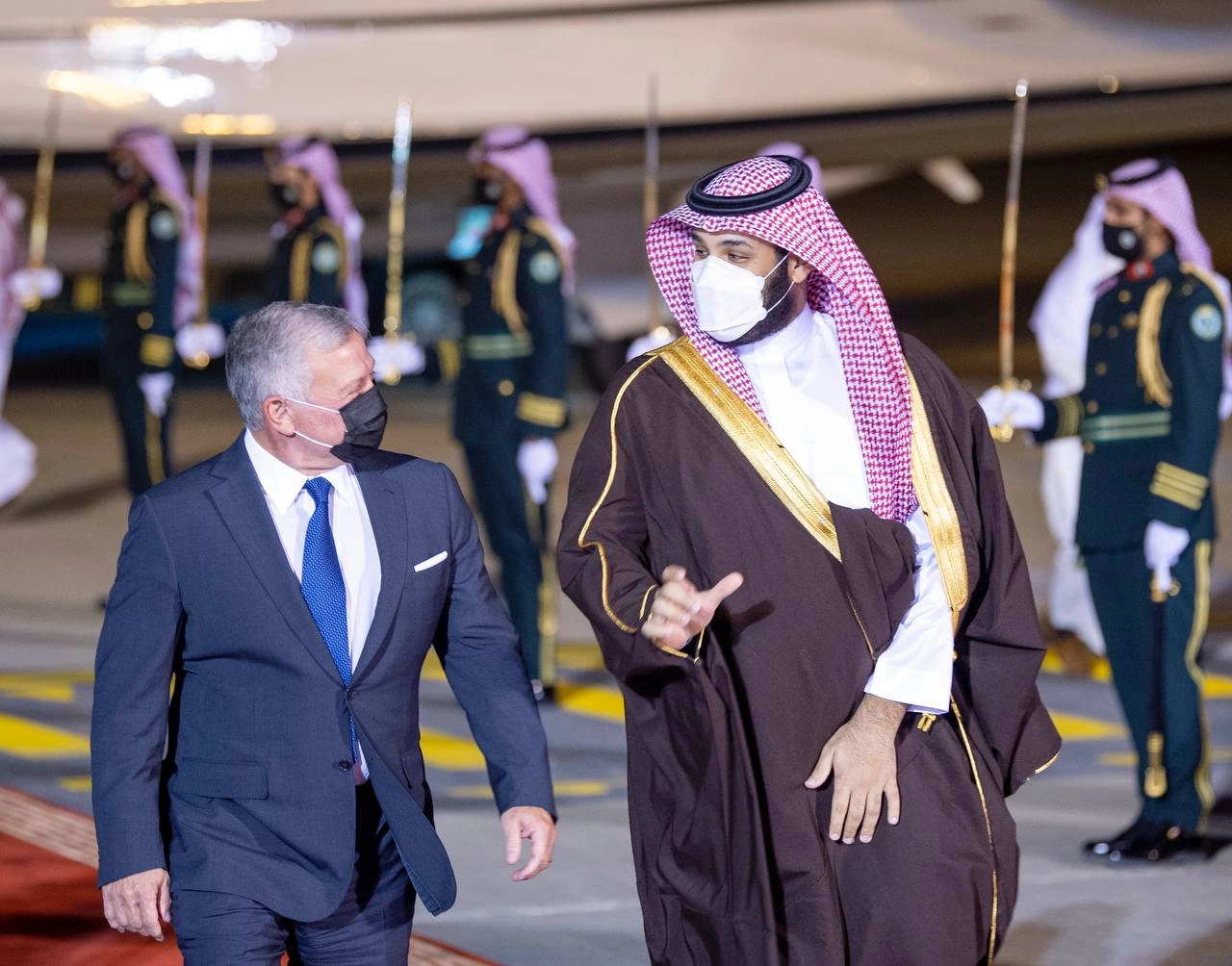 سمو سيدي ولي العهد يستقبل جلالة ملك الأردن - صورة 1
