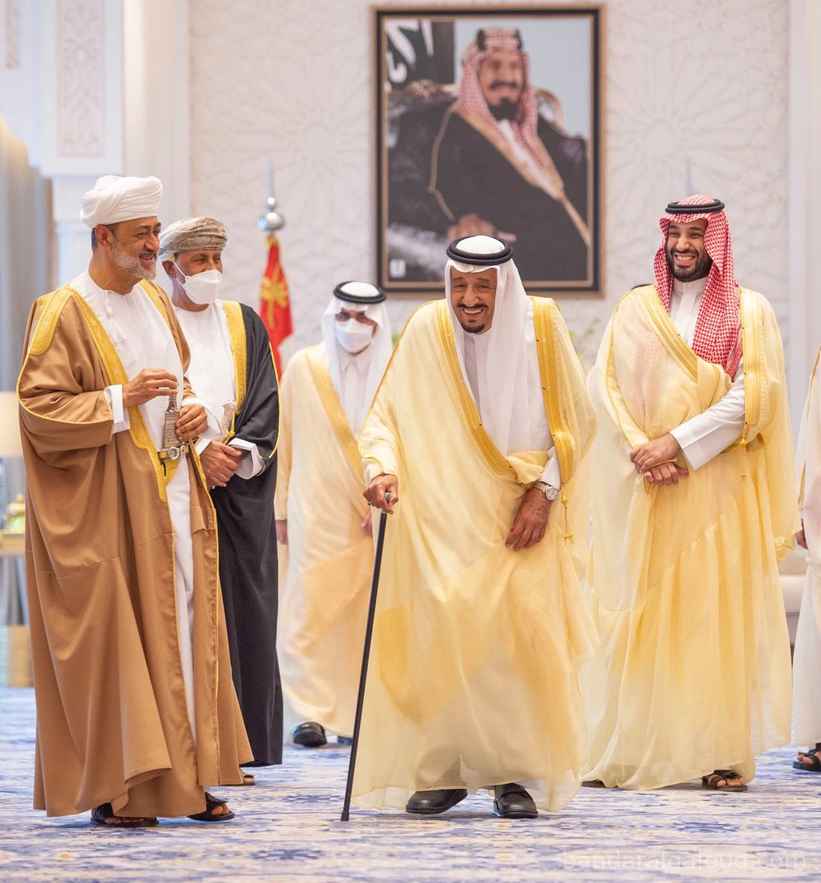 سيدي خادم الحرمين الشريفين يستقبل جلالة سلطان عُمان. السلطان هيثم يزور المملكة - صورة 1