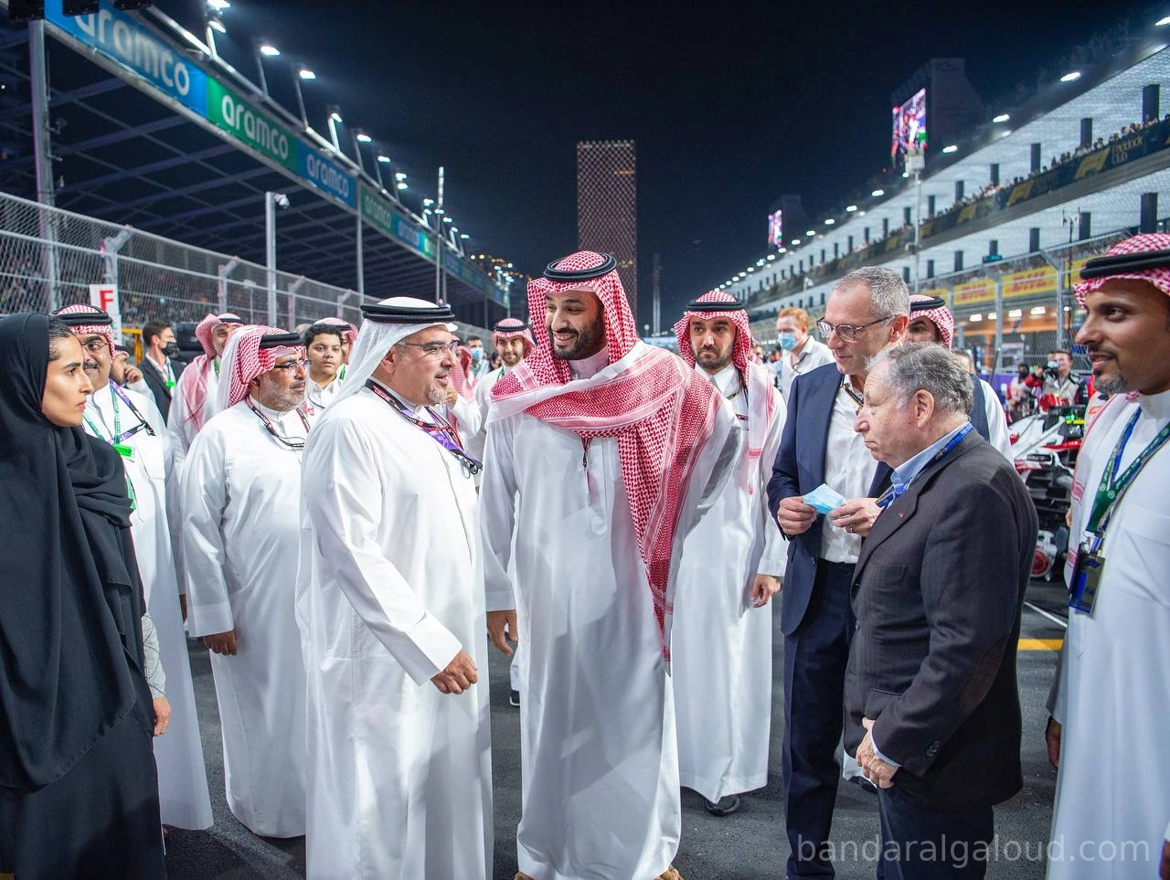 سمو سيدي ولي العهد يشهد سباق جائزة السعودية الكبرى STC للفورمولا 1 - صورة 1