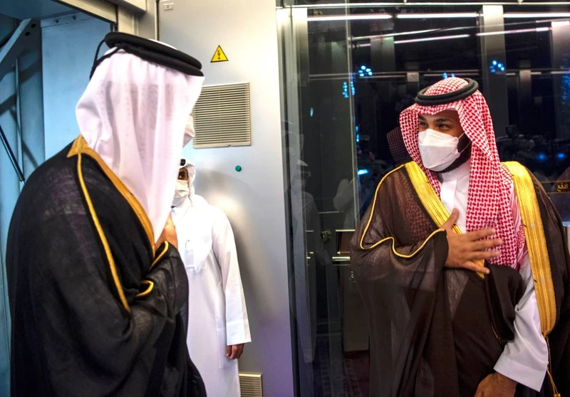سمو سيدي ولي العهد يستقبل سمو أمير دولة قطر الشيخ تميم بن حمد - صورة 4