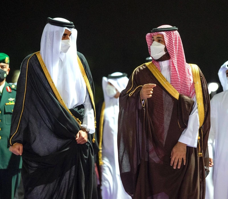 سمو سيدي ولي العهد يستقبل سمو أمير دولة قطر الشيخ تميم بن حمد - صورة 6