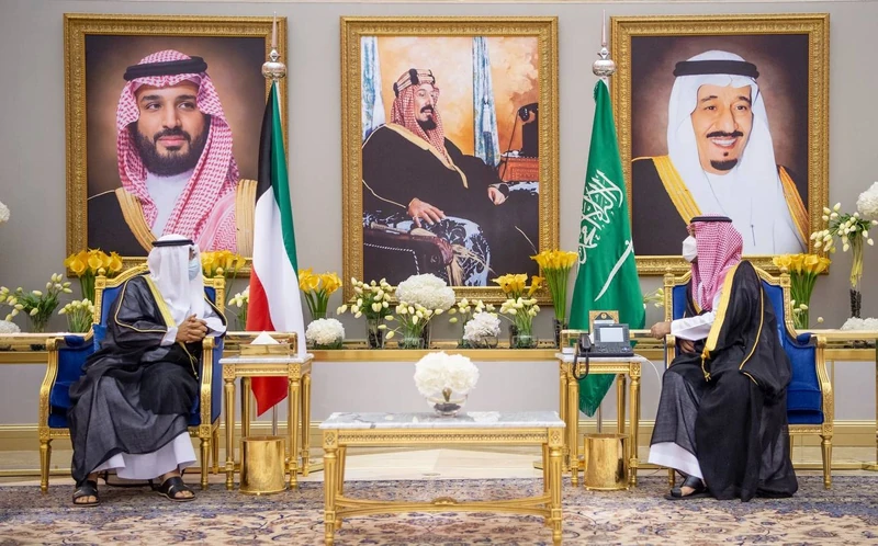 سمو سيدي ولي العهد يستقبل سمو ولي عهد الكويت الشيخ مشعل الصباح - صورة 3