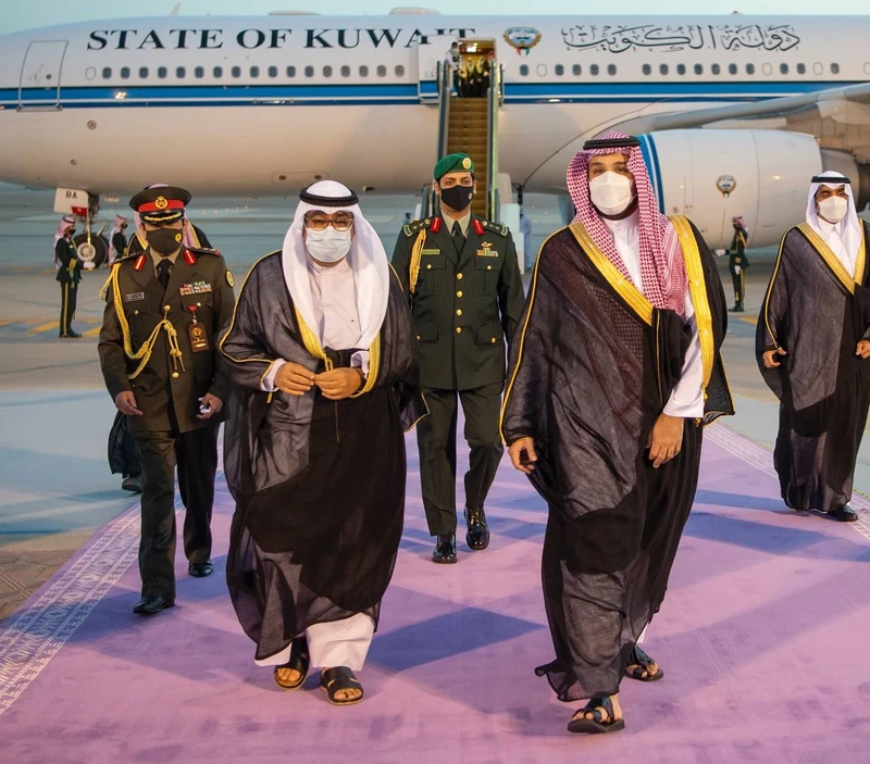 سمو سيدي ولي العهد يستقبل سمو ولي عهد الكويت الشيخ مشعل الصباح - صورة 4
