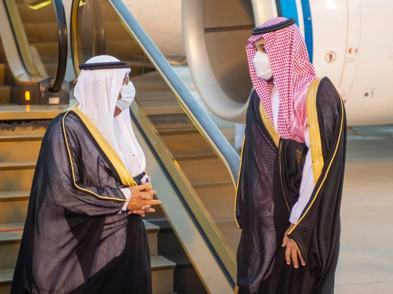 سمو سيدي ولي العهد يستقبل سمو ولي عهد الكويت الشيخ مشعل الصباح - صورة 5
