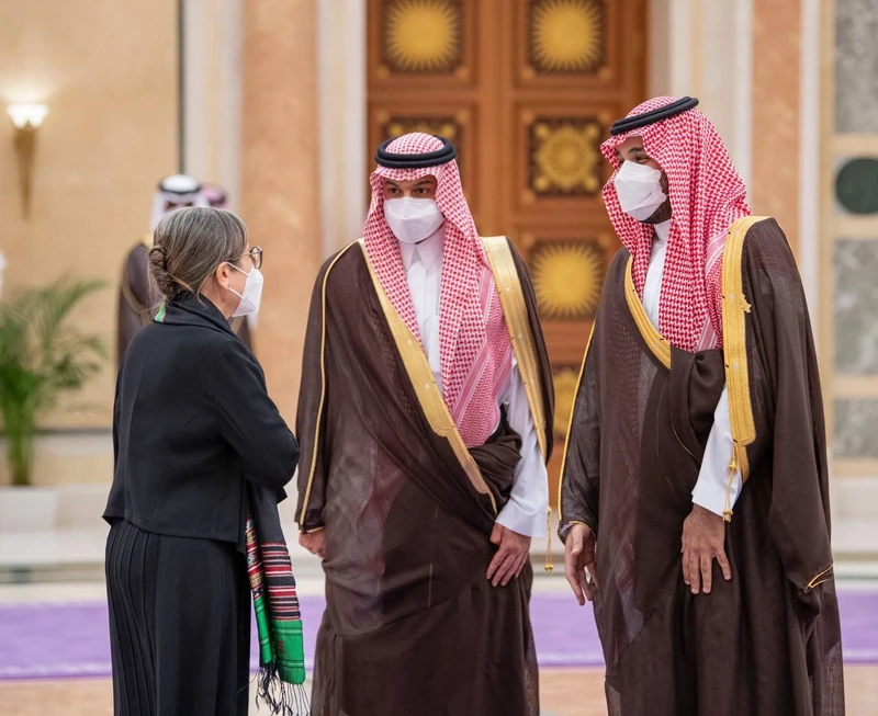 سمو سيدي ولي العهد يستقبل قادة العالم المشاركين في قمة مبادرة الشرق الأوسط الأخضر - صورة 4