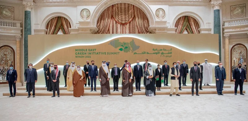 سمو سيدي ولي العهد يستقبل قادة العالم المشاركين في قمة مبادرة الشرق الأوسط الأخضر - صورة 10