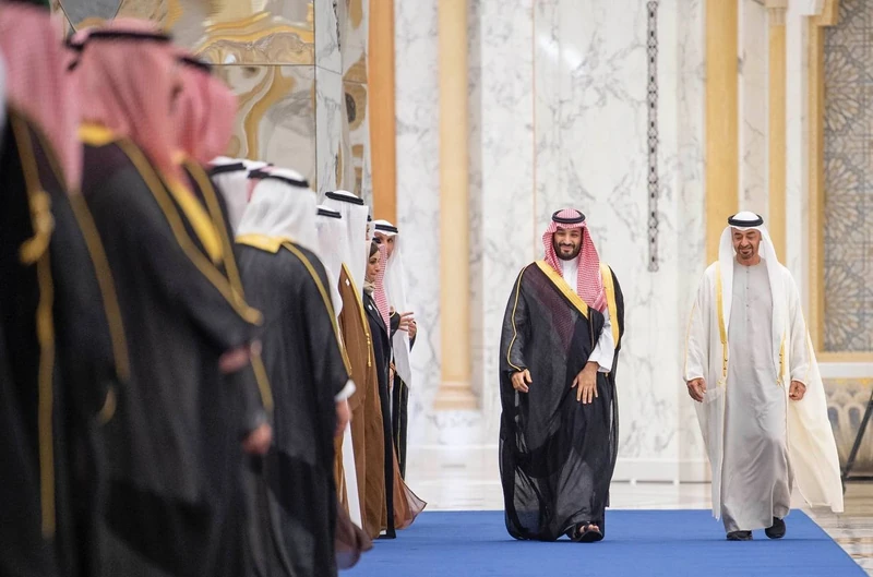 مراسم استقبال رسمية لسمو سيدي ولي العهد في قصر الوطن في العاصمة الإماراتية أبوظبي بمناسبة زيارته الرسمية - صورة 2