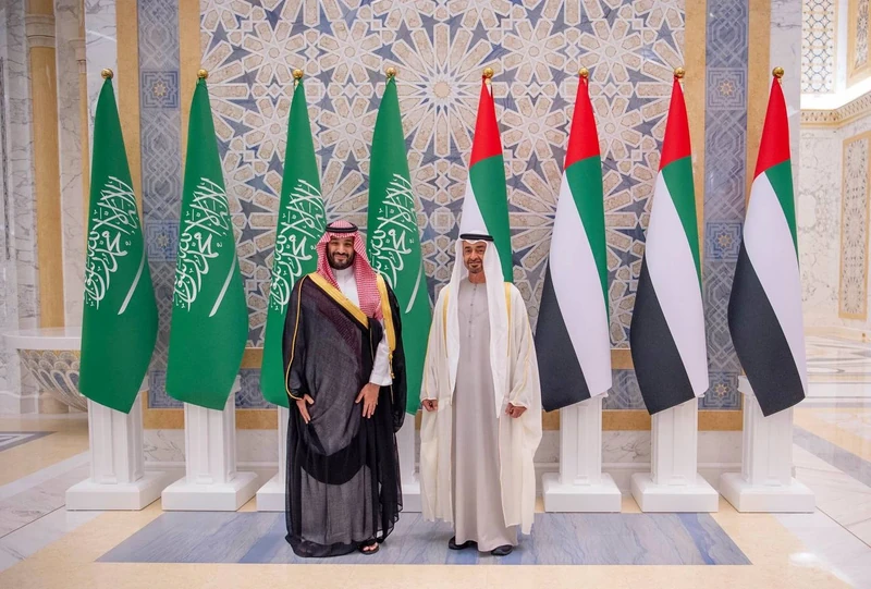 مراسم استقبال رسمية لسمو سيدي ولي العهد في قصر الوطن في العاصمة الإماراتية أبوظبي بمناسبة زيارته الرسمية - صورة 5