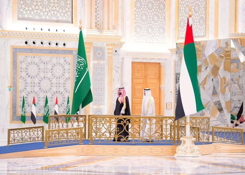 مراسم استقبال رسمية لسمو سيدي ولي العهد في قصر الوطن في العاصمة الإماراتية أبوظبي بمناسبة زيارته الرسمية - صورة 12