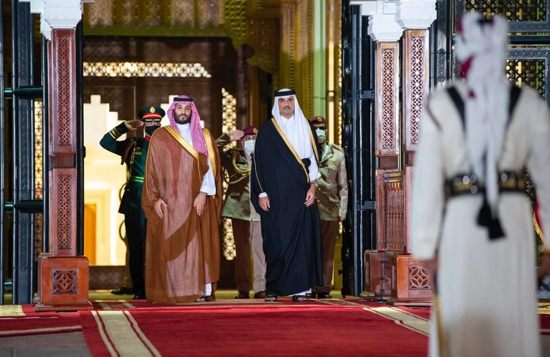 مراسم استقبال رسمية لسمو سيدي ولي العهد في الديوان الأميري بالعاصمة القطرية الدوحة - صورة 3