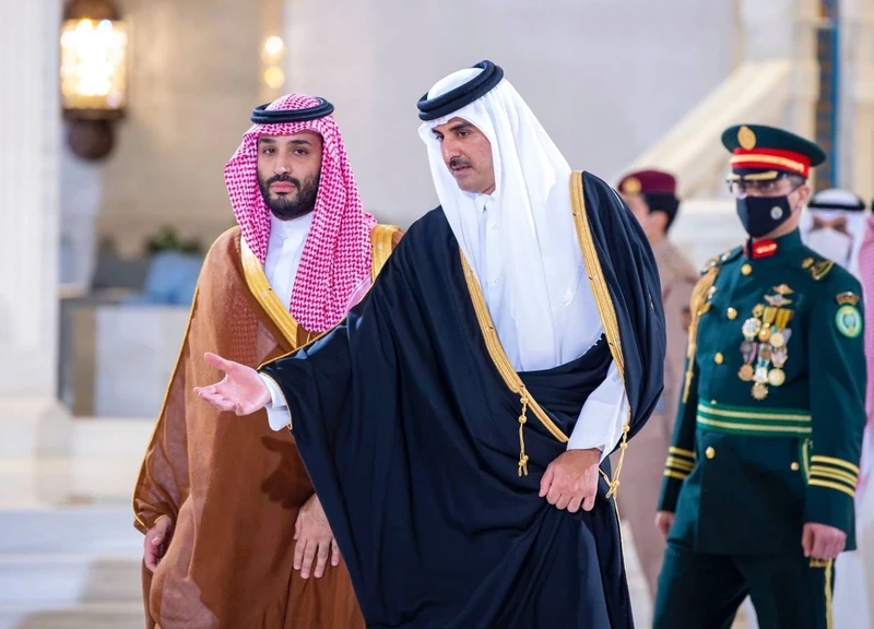 مراسم استقبال رسمية لسمو سيدي ولي العهد في الديوان الأميري بالعاصمة القطرية الدوحة - صورة 7