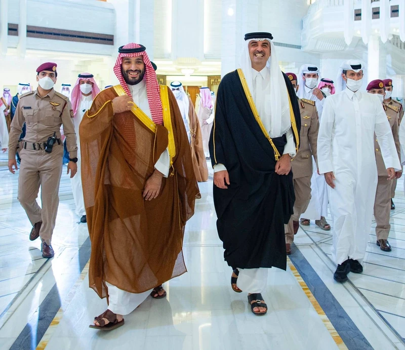 مراسم استقبال رسمية لسمو سيدي ولي العهد في الديوان الأميري بالعاصمة القطرية الدوحة - صورة 10