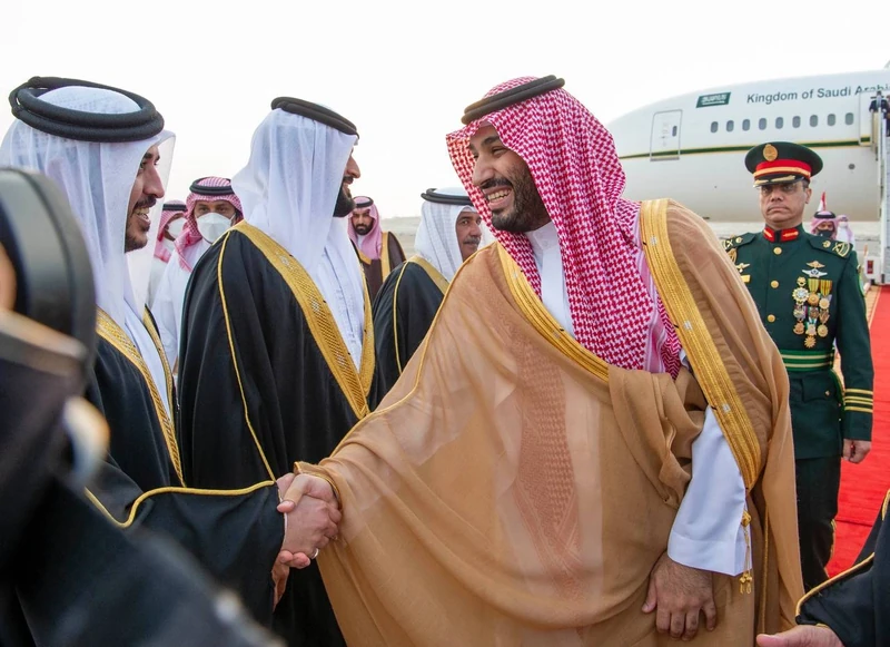 مراسم استقبال رسمية لسمو سيدي ولي العهد في قصر الصخير في العاصمة البحرينية المنامة بمناسبة زيارته الرسمية - صورة 24