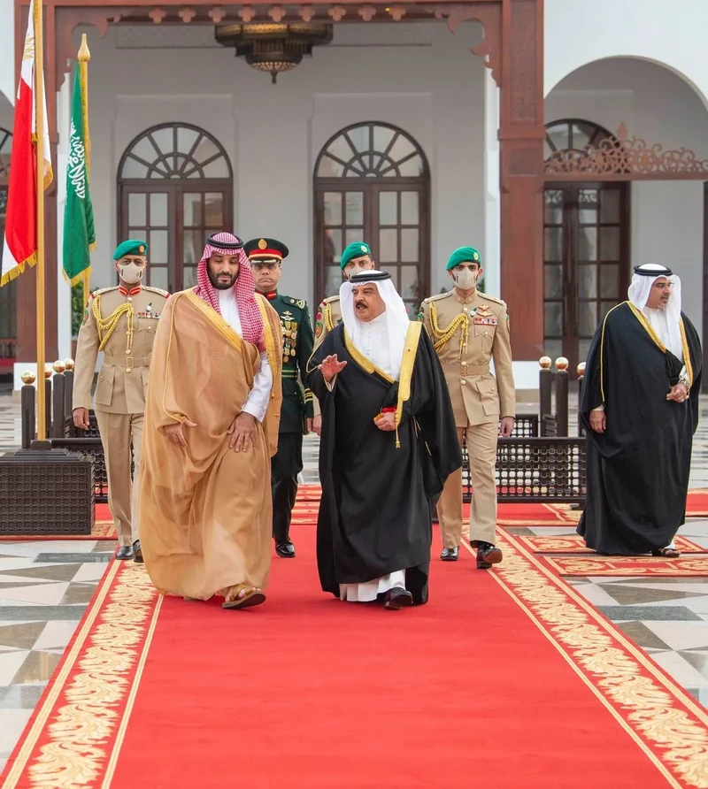 مراسم استقبال رسمية لسمو سيدي ولي العهد في قصر الصخير في العاصمة البحرينية المنامة بمناسبة زيارته الرسمية - صورة 4