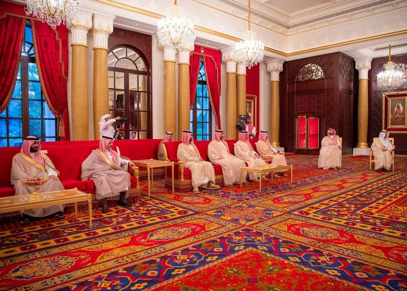 مراسم استقبال رسمية لسمو سيدي ولي العهد في قصر الصخير في العاصمة البحرينية المنامة بمناسبة زيارته الرسمية - صورة 7