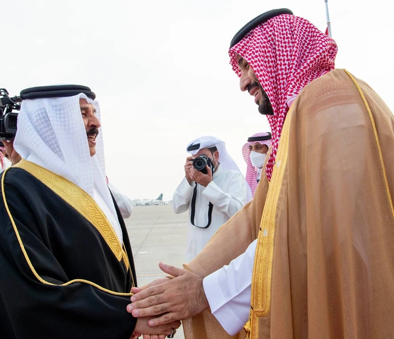 مراسم استقبال رسمية لسمو سيدي ولي العهد في قصر الصخير في العاصمة البحرينية المنامة بمناسبة زيارته الرسمية - صورة 27