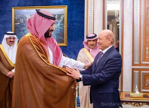 سمو سيدي يستقبل فخامة رئيس مجلس القيادة الرئاسي اليمني وأعضاء المجلس