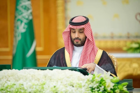سمو سيدي ولي العهد يرأس جلسة مجلس الوزراء في قصر اليمامة بالرياض