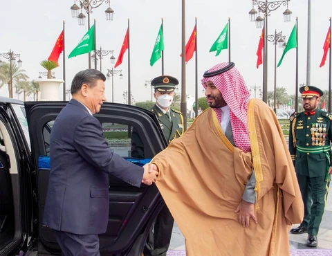 سمو سيدي ولي العهد يستقبل فخامة رئيس جمهورية الصين في قصر اليمامة بالرياض.