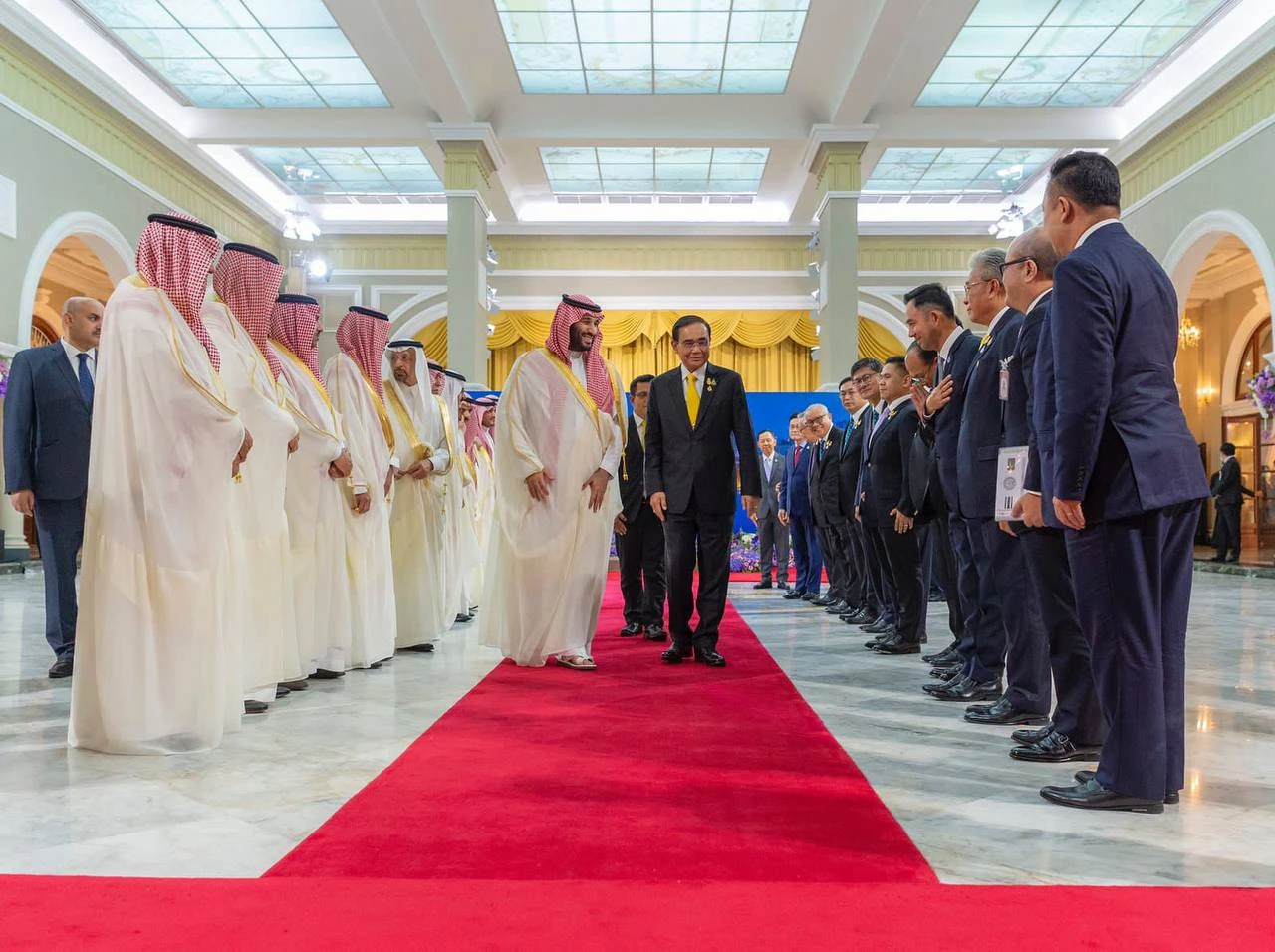 سمو سيدي ولي العهد ورئيس وزراء تايلند يشهدان تبادل مذكرات التفاهم - صورة 1