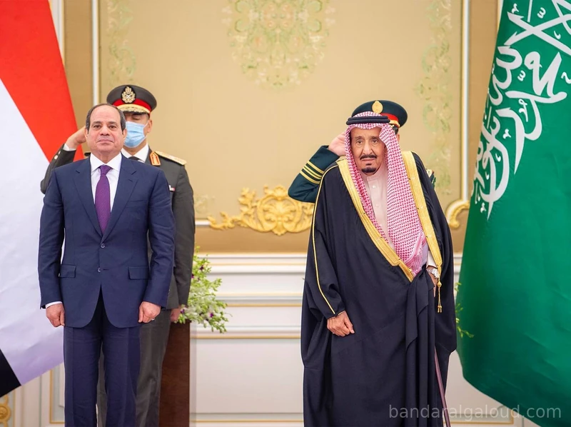 سيدي خادم الحرمين الشريفين يستقبل رئيس جمهورية مصر العربية ويقيم مأدبة غداء تكريماً لفخامته - صورة 11