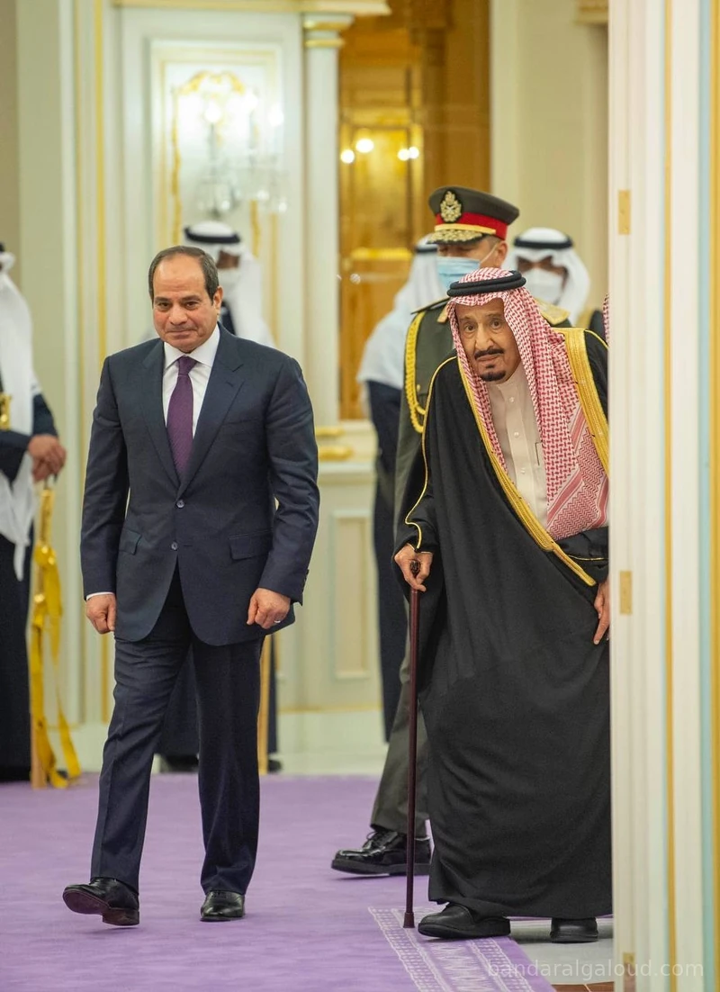 سيدي خادم الحرمين الشريفين يستقبل رئيس جمهورية مصر العربية ويقيم مأدبة غداء تكريماً لفخامته - صورة 15