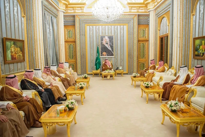 سيدي خادم الحرمين الشريفين يستقبل أصحاب السمو أمراء المناطق بمناسبة اجتماعهم السنوي التاسع والعشرين - صورة 15