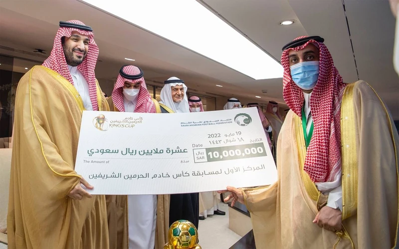 تشريف سمو سيدي ولي العهد لنهائي بطولة كأس خادم الحرمين الشريفين بجدة. - صورة 9