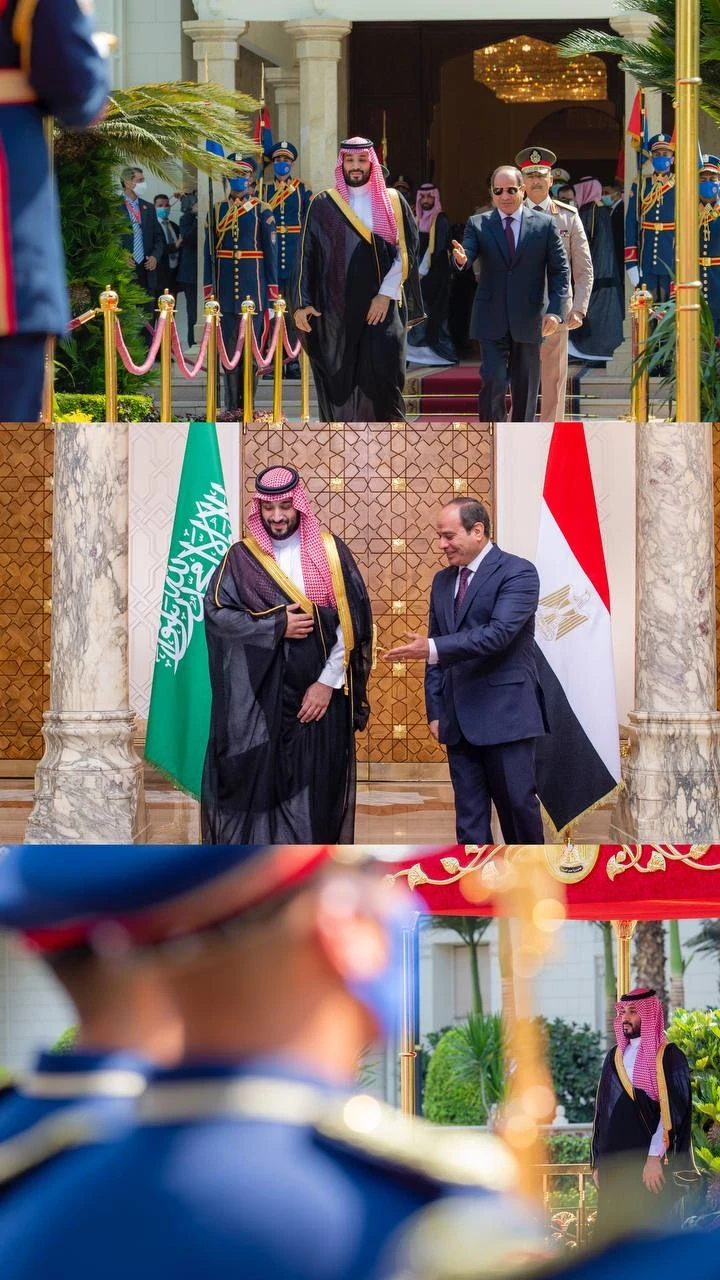 سمو سيدي ولي العهد ورئيس جمهورية مصر يعقدان لقاءً ثنائياً في قصر الاتحادية - صورة 5