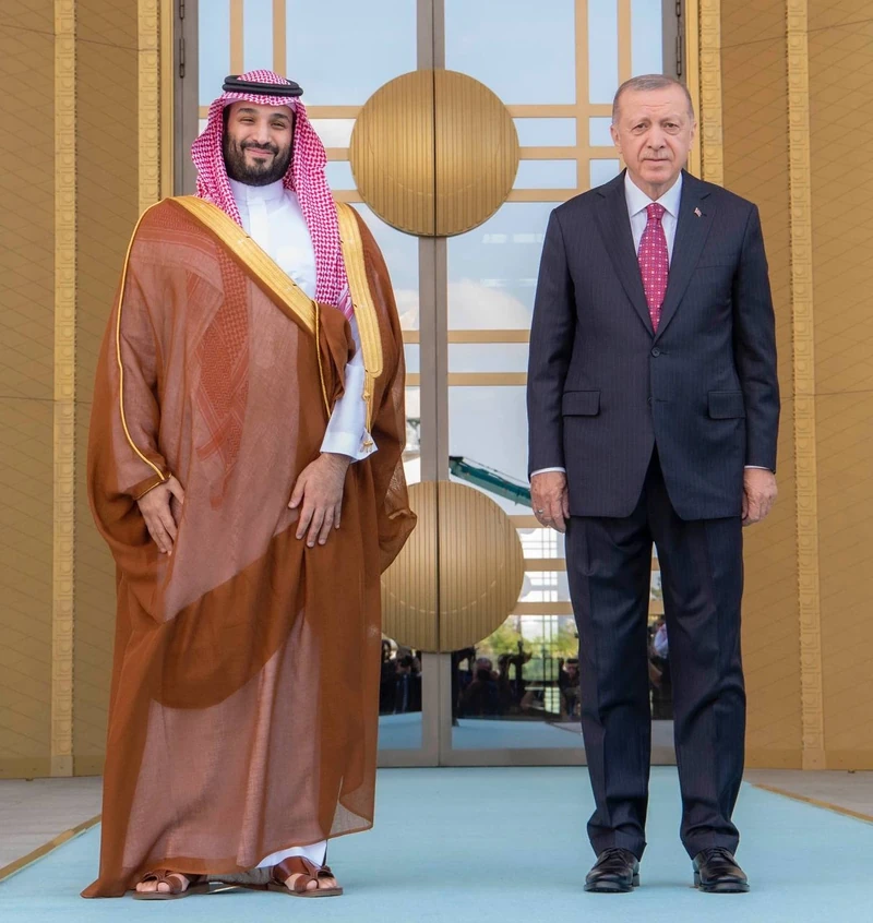 الرئيس التركي يقيم مراسم استقبال رسمية لسمو سيدي ولي العهد في العاصمة التركية أنقرة - صورة 15