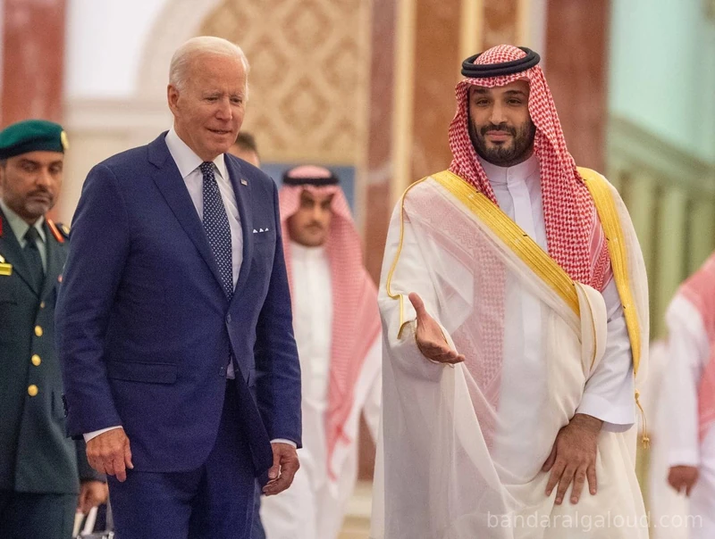 جانب من استقبال سمو سيدي ولي العهد فخامة رئيس الولايات المتحدة الأمريكية بقصر السلام في جدة - صورة 3