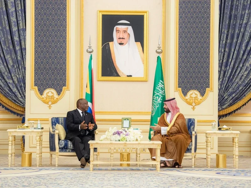 سمو سيدي ولي العهد يستقبل رئيس جنوب أفريقيا ويقيم مراسم استقبال رسمية - صورة 11