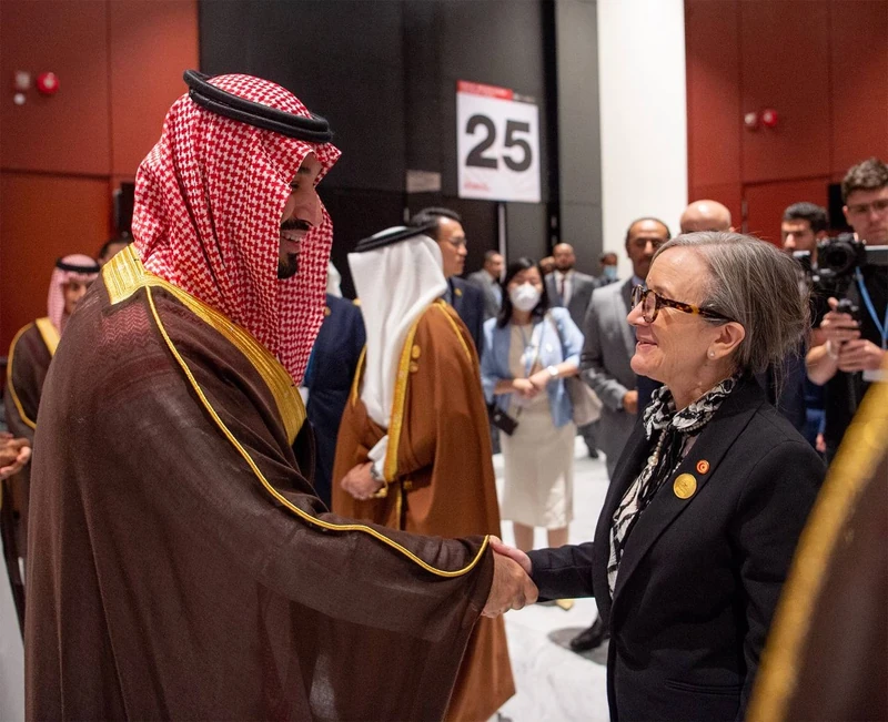 انطلاق النسخة الثانية من قمة مبادرة الشرق الأوسط الأخضر 2022 برئاسة مشتركة بين سمو سيدي ولي العهد وفخامة الرئيس المصري. - صورة 14