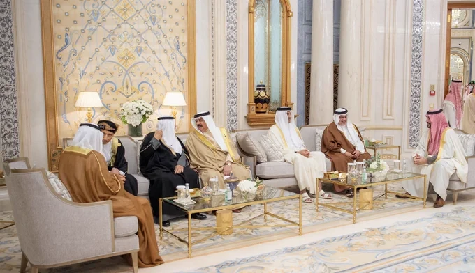 سمو سيدي ولي العهد يستقبل قادة ورؤساء وفود دول مجلس التعاون لدول الخليج العربية - صورة 2